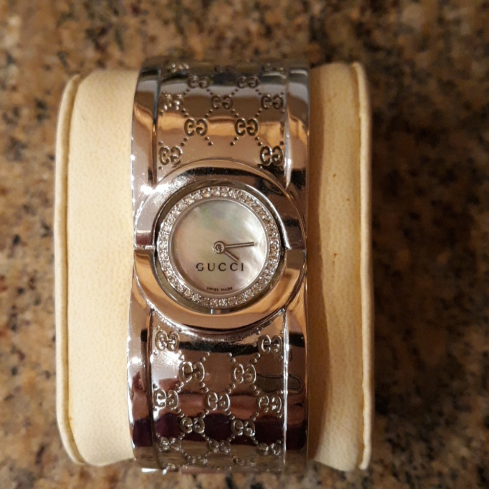 Gucci cuff bracelet watch